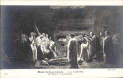 VINTAGE POSTCARD Museum Of Luxembourg Jules Lenepveu martyrs with the catacombs