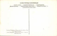 VINTAGE POSTCARD Vanloo Louis Phelypeaux Due of Lavrilliere Count de Saint Florentin Museum of Versailles