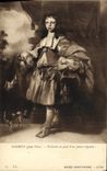 CPA Noordt Portait en Pied d'un jeune seigneur Chien Musee Saint Pierre Lyon
