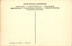 VINTAGE POSTCARD the Angel of Tobie Musee of Luxembourg Paris Gilds