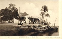 VINTAGE POSTCARD Marilhat Prosper One the Nile Egypt Wallace London Collection