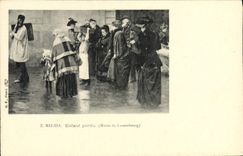 VINTAGE POSTCARD Luxembourg Melida Child Lost Museum of Luxembourg Paris