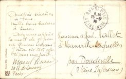 VINTAGE POSTCARD Thatched cottage