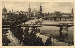 VINTAGE POSTCARD Dresden Elbansicht