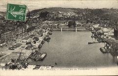 VINTAGE POSTCARD Rouen Panorama Taken of the Transporter