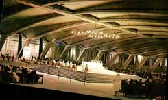 MODERN CARD Heavy pontifical Mass with the basilica Black and white St X