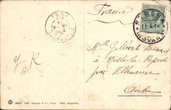 La POSTAL Lago Maggiore de la VENDIMIA tensionó el hotel grande y del lago de Borromees dal de las islas