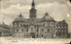 CPA Saint Amand Les Eaux L'Hotel de Ville Ancien Prieure des Peres Benedictins
