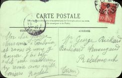 POSTAL Toulouse de la VENDIMIA la iglesia de Notre Dame del pargo y del puente