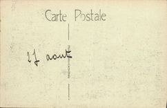 CPA Reims Rue Des Deux Anges Militaria