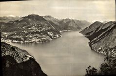 CPM Lago di Lugano Monte Bre e sfondo di Porlezzo