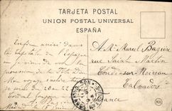 VINTAGE POSTCARD Madrid Palacio Real Entrada Al Campo Del Moro