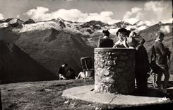 MODERN CARD Luchon Superbagneres Chains of the Pyrenees seen of the table of orientation