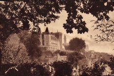 VINTAGE POSTCARD Pau the Castle Henri IV seen of the national park