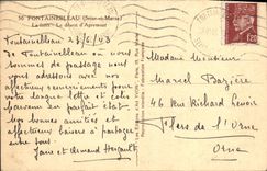 VINTAGE POSTCARD Fontainebleau the Drill Descrt d' Apremont