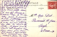 VINTAGE POSTCARD Lyon the Town hall and the Street Gaillot Well