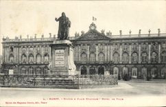 CPA Nancy Statue & Place Stanislas Hotel de ville
