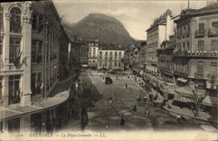 POSTAL Grenoble de la VENDIMIA el lugar de Grenette