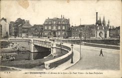 CPA Dunkerque L'Avenue de la Gare Le Pont
