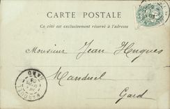 CPA Marseille Le Vieux Port et Notre Dame de la Garde Bateaux 