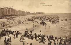 CPA Ostende La Plage a Midi