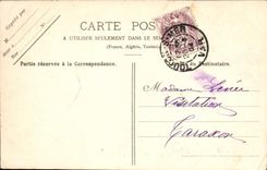 VINTAGE POSTCARD Toulon the Port Boats War