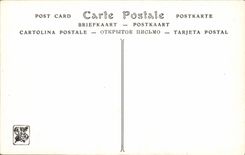 VINTAGE POSTCARD Living room 1913 Henry Mouren Twilight on the Loire