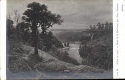 VINTAGE POSTCARD Living room 1907 Edges of Gartempe By Henry Mouren