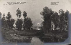 VINTAGE POSTCARD Living room 1911 To raise the moon