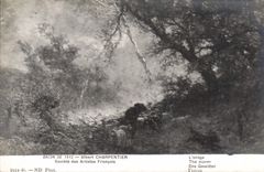 VINTAGE POSTCARD Living room 1912 Albert Charpentier the storm