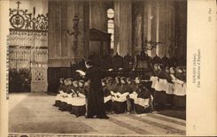 VINTAGE POSTCARD Dawant a Control of Children Museum of Luxembourg Paris