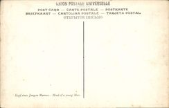 VINTAGE POSTCARD Peter Van Mol Head of Young man Museum of Dijon