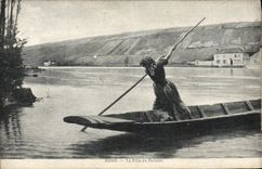 VINTAGE POSTCARD Adan the Girl Of the Frontier runner