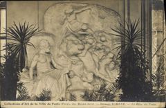 VINTAGE POSTCARD Collections Of Art Of the Town Of Paris Georges Bareau the dream of the poet