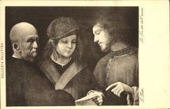 VINTAGE POSTCARD Galleria Palatina Lollo Trusts It Removed Dell uomo