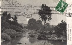 VINTAGE POSTCARD Living room Of 1912 Rene Company Of the French Artists the Pond of Island