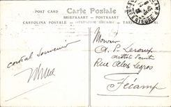 VINTAGE POSTCARD Living room Of 1912 Rene Company Of the French Artists the Pond of Island