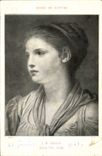 VINTAGE POSTCARD Museum Of Louvre Greuze Jeuen girl