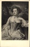 VINTAGE POSTCARD Castle Of Fields Mrs De Pompadour By Drouais