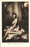 VINTAGE POSTCARD Out of date Santerre With the bath