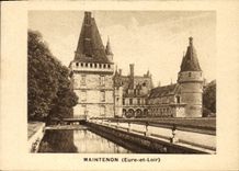 Castillo de Maintenon de la POSTAL de la VENDIMIA
