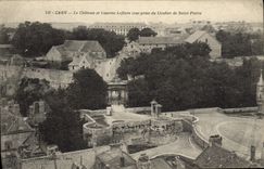 VINTAGE POSTCARD Caen the Castle And Lefevre Barracks Seen from of the bell-tower of St Pierre