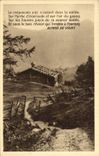 VINTAGE POSTCARD the Friendly Twilight Falls asleep In the Valley On the Grass Alfred de Vigny