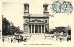 CPA Paris Eglise Saint Vincent De Paul