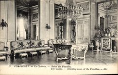 CPA Compiegne Le Chateau Salon Des Families 