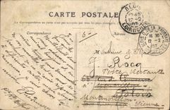 VINTAGE POSTCARD Montbeliard the Castle Seen Of the Station