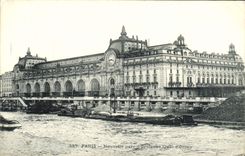 VINTAGE POSTCARD Paris Nouvelle Parks Of Orleans Quai of Orsay
