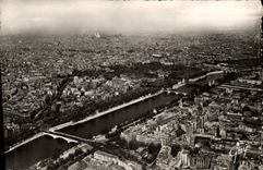 POSTAL MODERNA París y su panorama de las maravillas tomados de la torre Eiffel