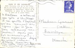 POSTAL MODERNA París y su panorama de las maravillas tomados de la torre Eiffel