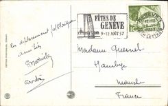 CPA Geneve Et Le Mont Blanc